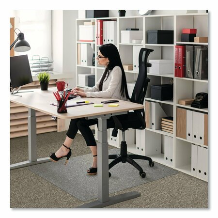 FLOORTEX Ultimat Polycarbonate Chair Mat, Low/Medium Pile Carpet, 48x53, Clear ER1113423ER